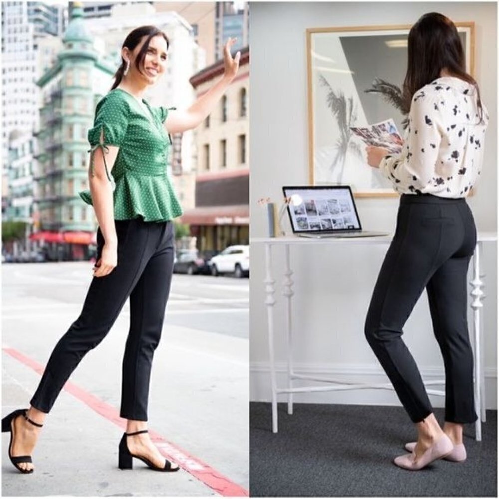 betabrand skinny cigarette leg dress yoga pants size S